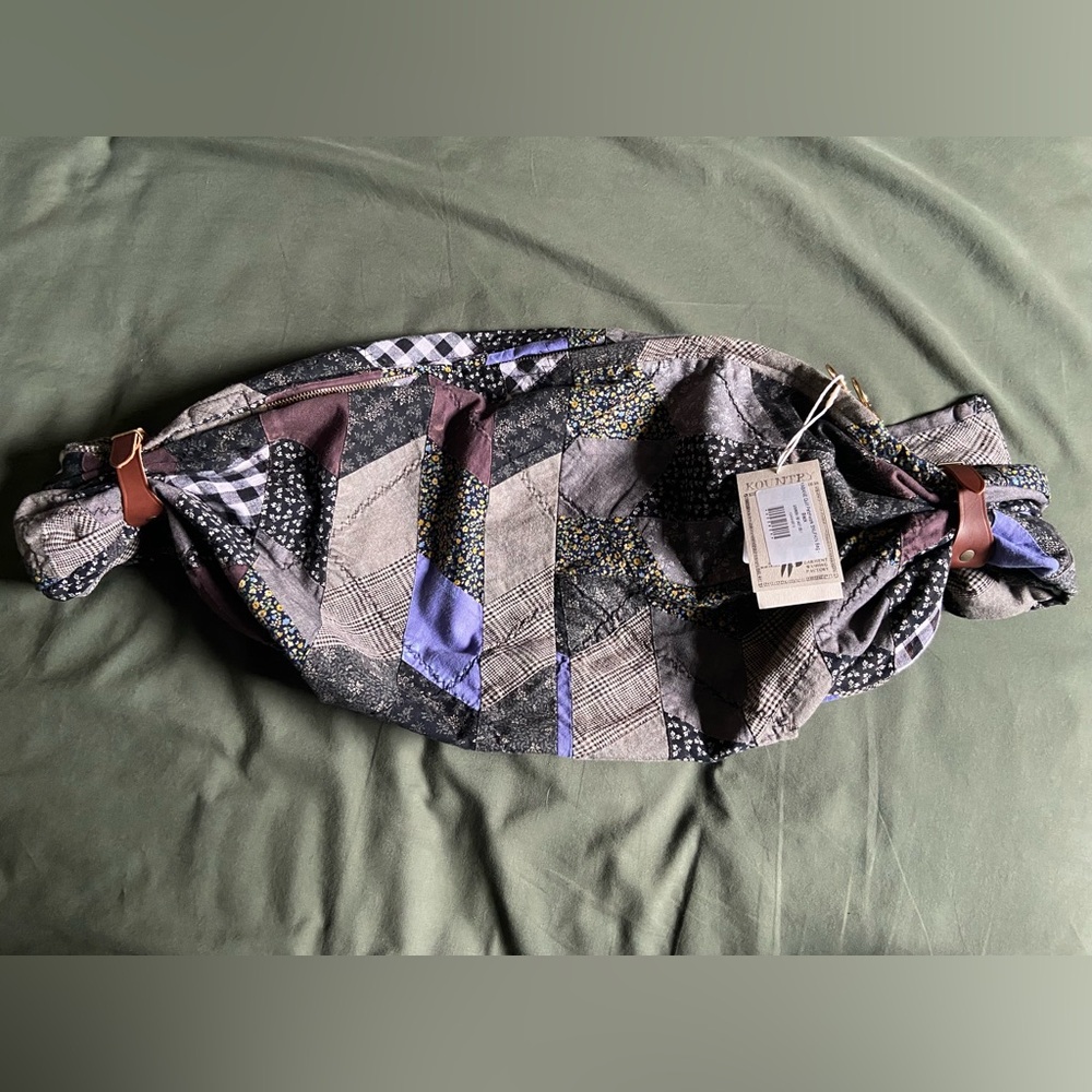 KAPITAL YABANE Quilt Patchwork SNUFKIN Bag - Black NWT 100% Authentic UNISEX